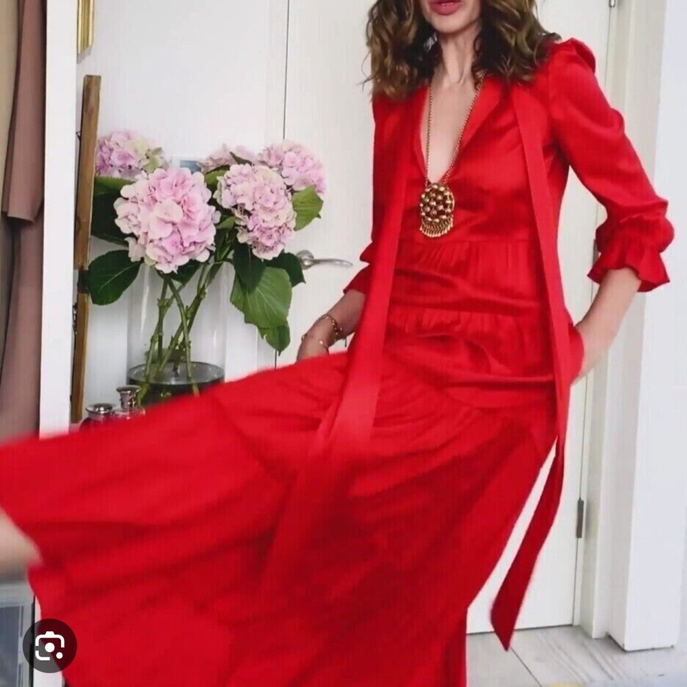 Zara red dress